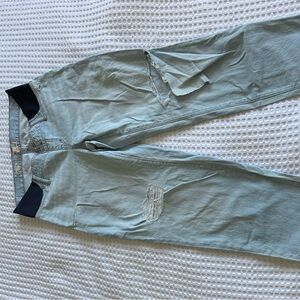 Madewell Maternity Side-Panel Slouchy Boyjean in Wrightlane